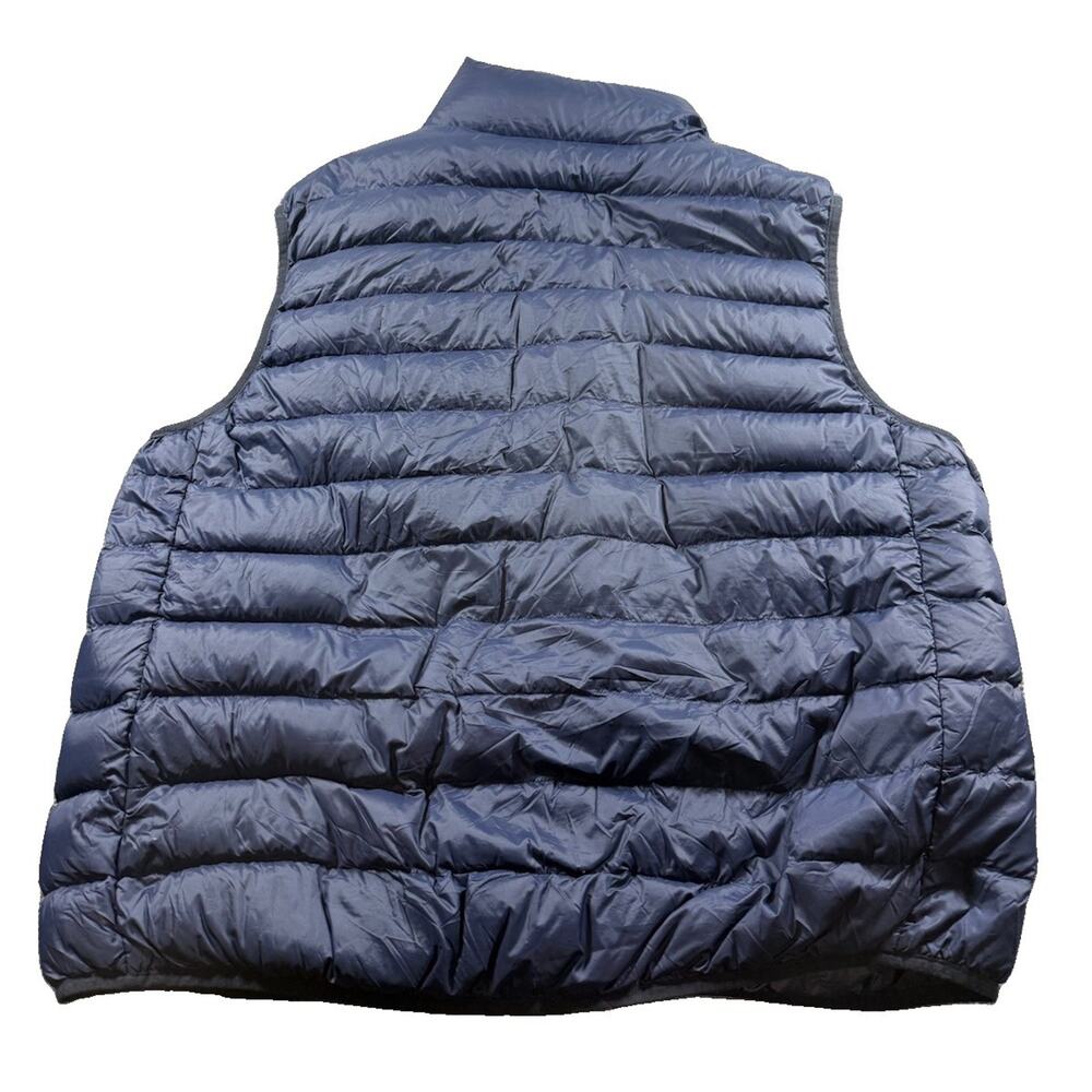 Polo Ralph Lauren Packable Duck Down Puffer Vest Mens 2XB Navy Red Pony Preppy - Picture 8 of 10